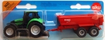 SIKU 1632 Traktor Deutz-Fahr z przyczepą Krampe